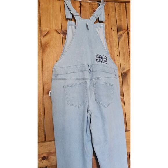 Disney Our Universe Womens Mickey Mouse 28 Denim Overalls NWT - Picture 2 of 9